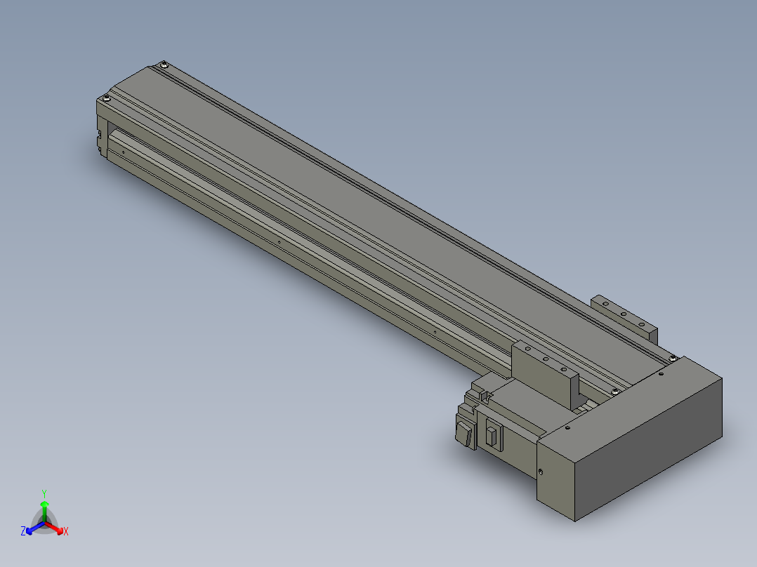 直线模组DKK-86-640-1P-LM-400W德川技研-1111正等轴测图
