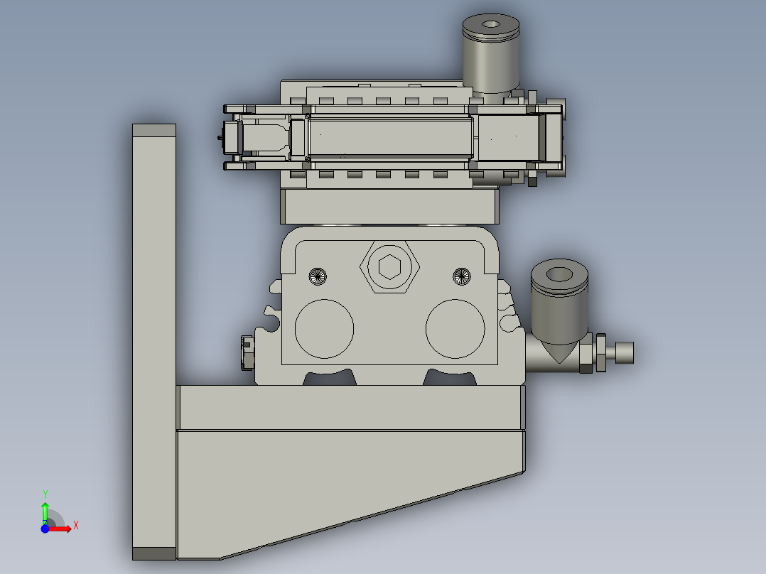 ASM-07-01-A-02OK料抓取夹抓部分机构前视图