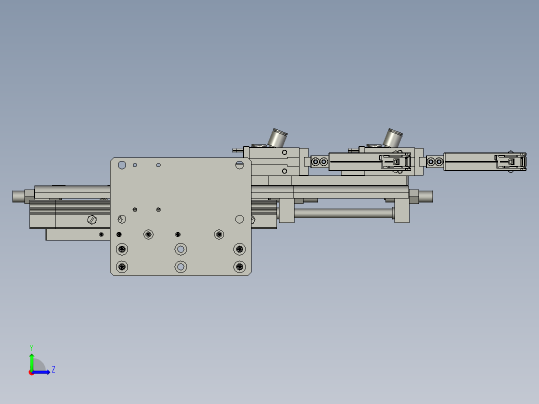 ASM-07-01-A-02OK料抓取夹抓部分机构左视图