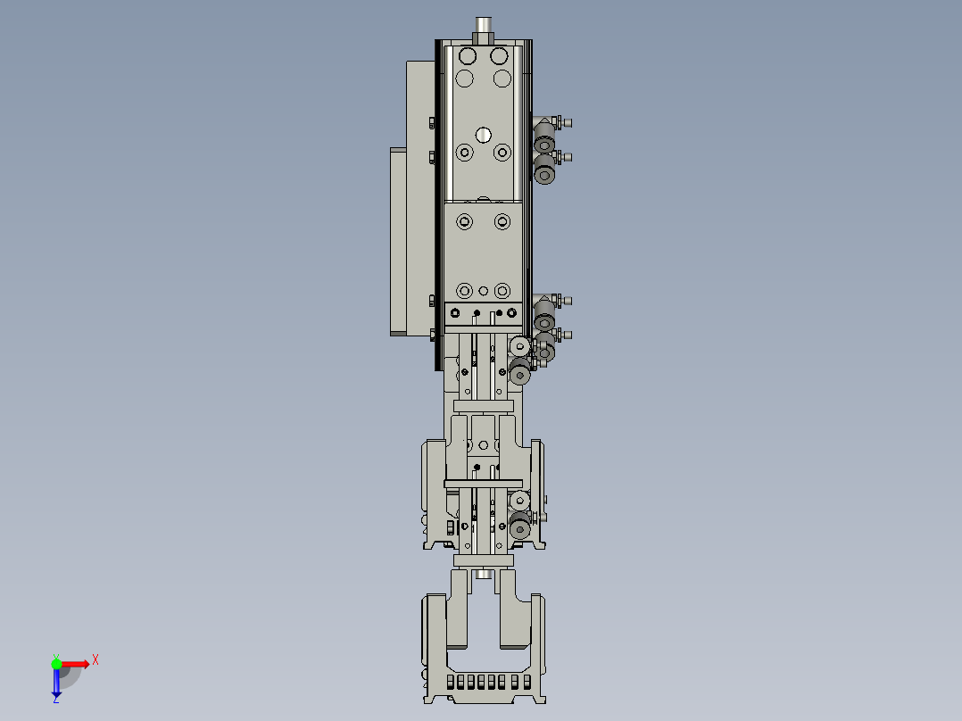 ASM-07-01-A-02OK料抓取夹抓部分机构俯视图