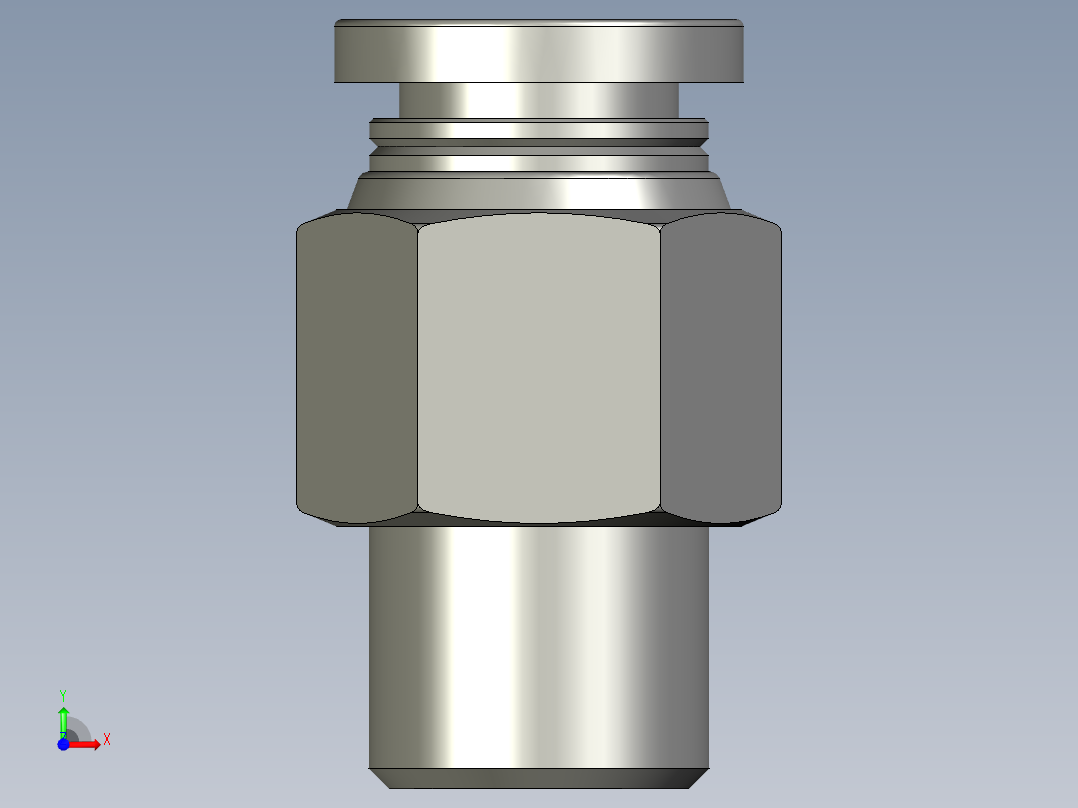 电磁阀接头PC601前视图