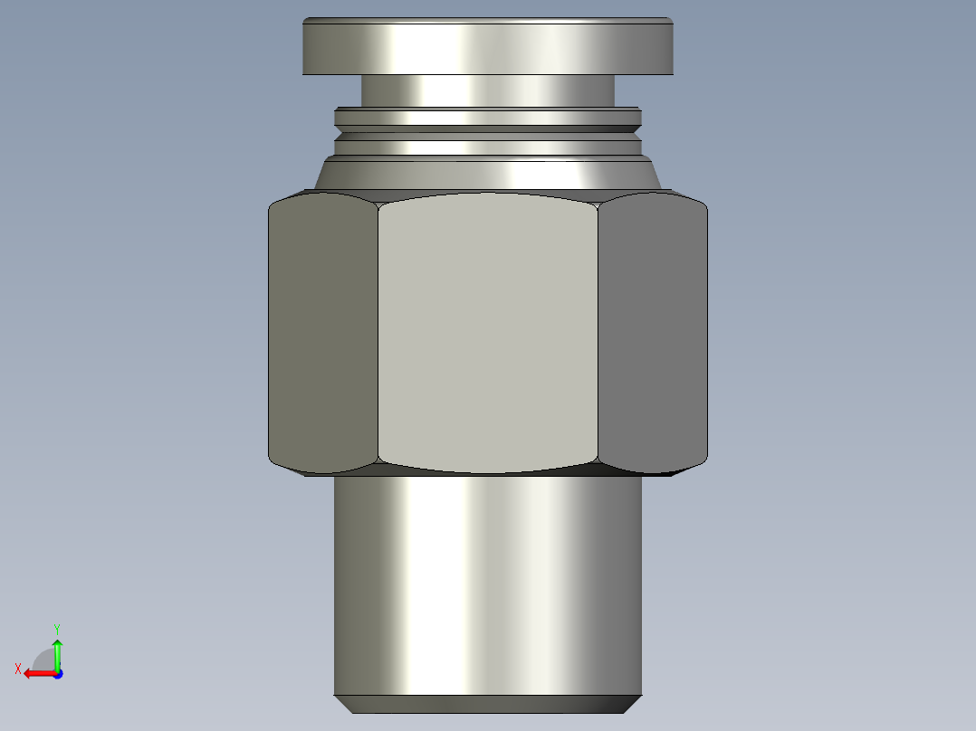 电磁阀接头PC601后视图