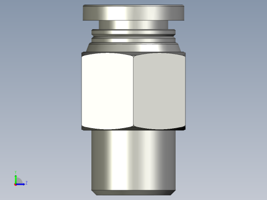 电磁阀接头PC601左视缩略图