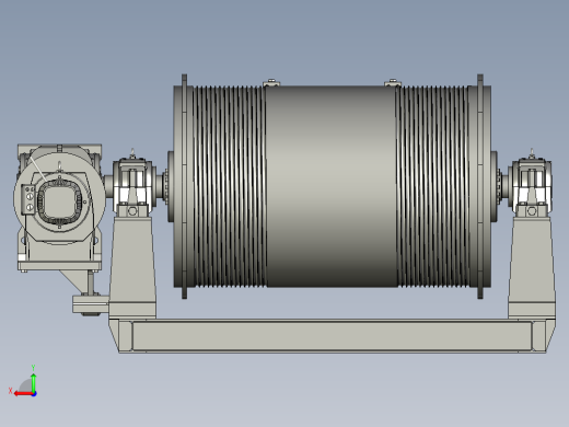 选矿球磨机滚筒成型装置后视缩略图