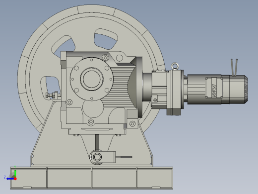 选矿球磨机滚筒成型装置右视缩略图