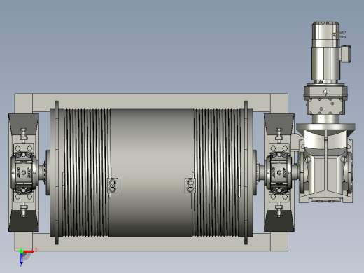 选矿球磨机滚筒成型装置俯视缩略图