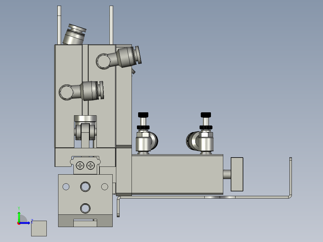 2018SOLIDWORKS03001剪刀运动机构左视图