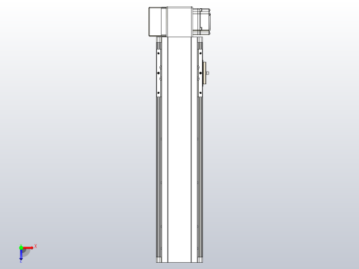 皮带直线轴半封闭可选导轨TPA-HNB-105D-90-L300-RP-Y-P20-N3俯视缩略图