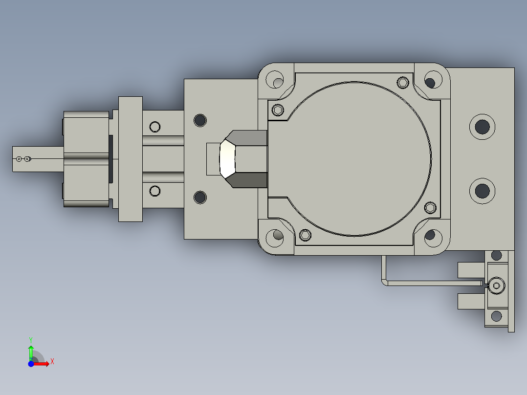 XX03-01-Z轴龙门架装配前视图