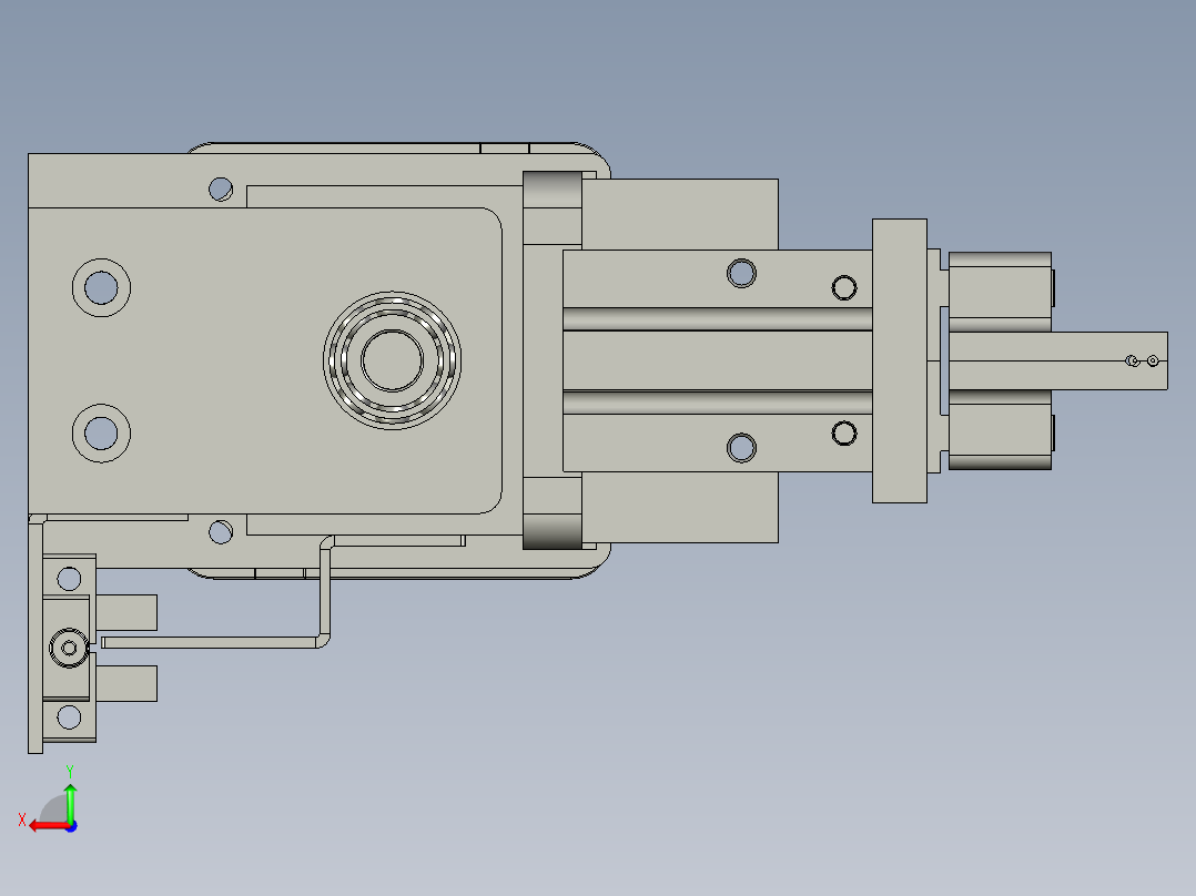 XX03-01-Z轴龙门架装配后视图