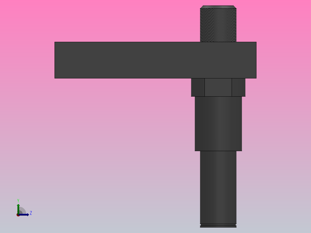 连接杆型惰轮张力调整装置[DPARA-10-G20-b20-X30]左视图