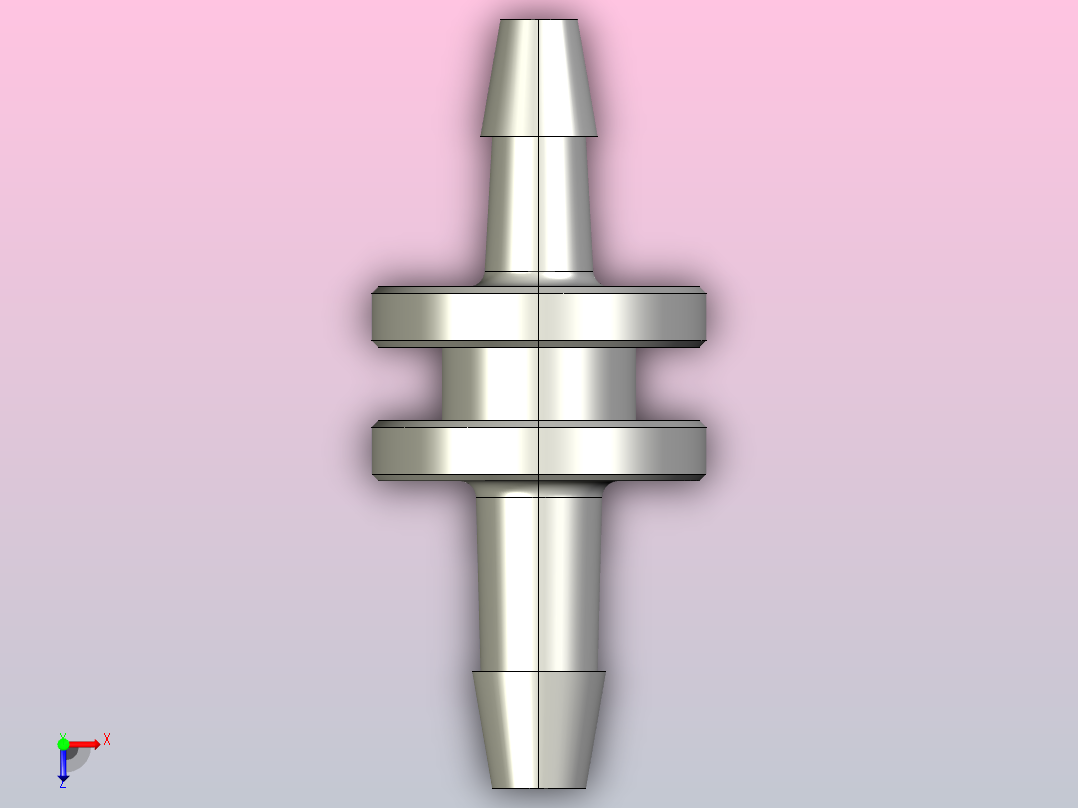 喷嘴-内径2mm长23mm俯视图