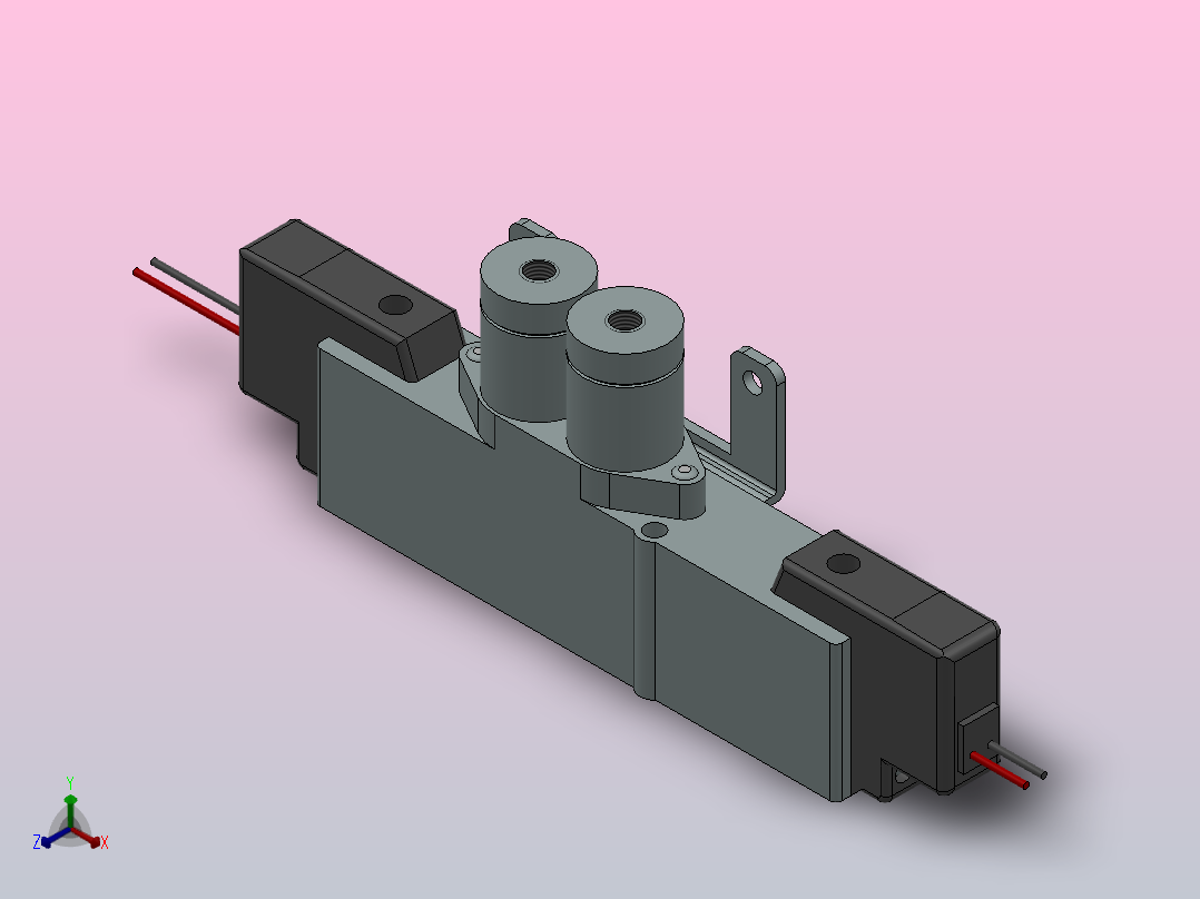 SY5220-GD-C4-8 双电控直接出线式电磁阀[SY5220-6-GD-01-C4-F2]主视图