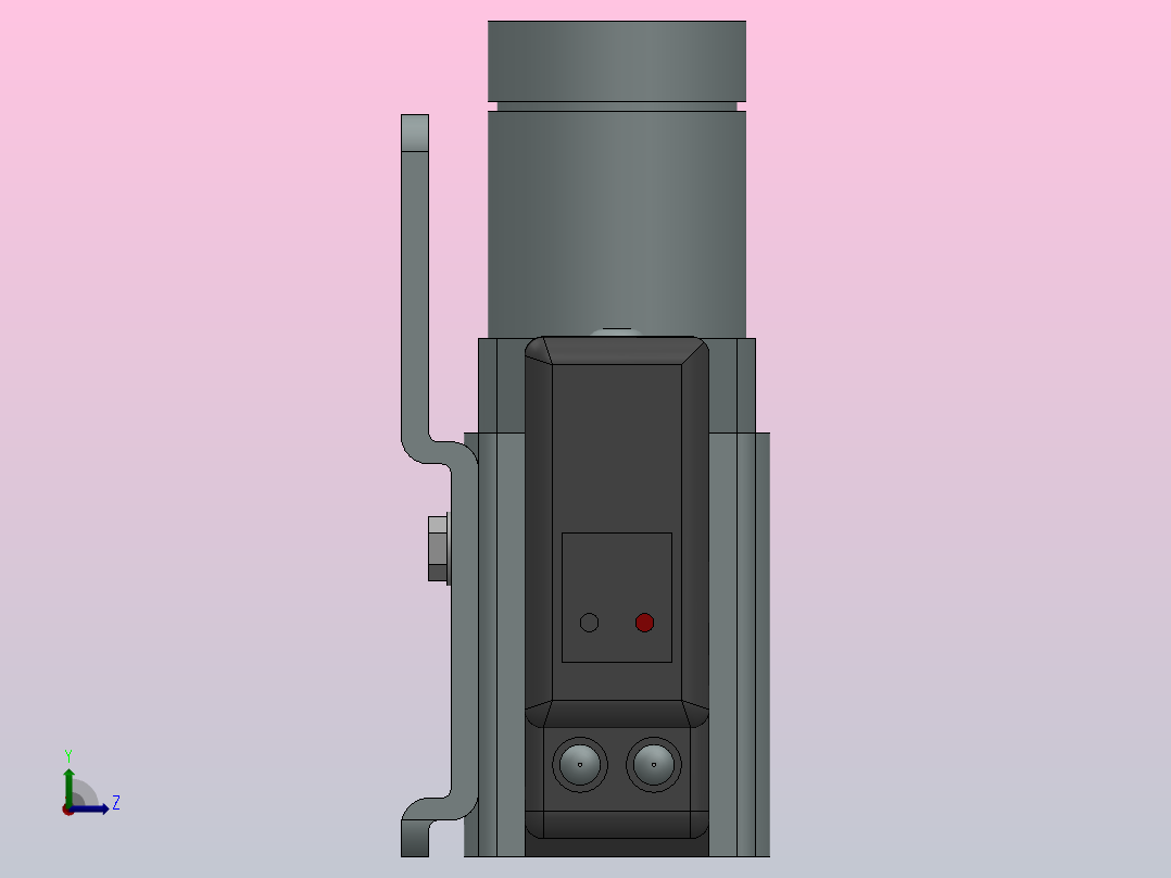 SY5220-GD-C4-8 双电控直接出线式电磁阀[SY5220-6-GD-01-C4-F2]左视图