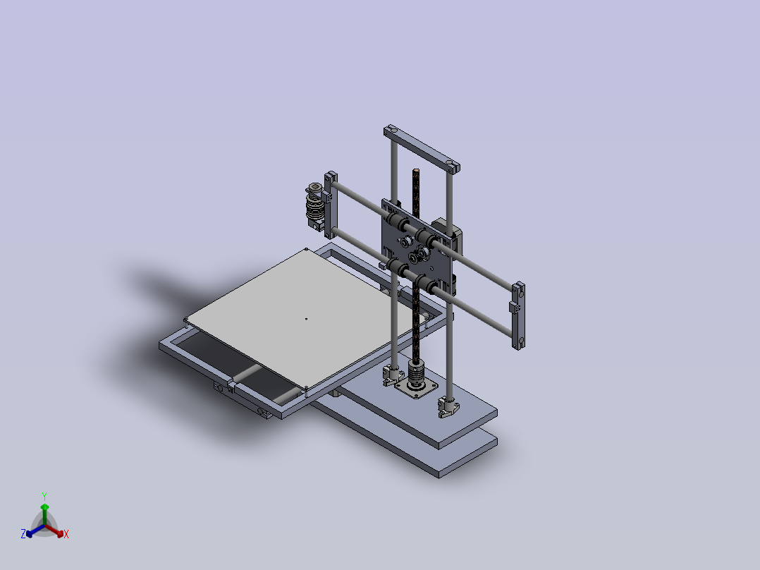 3D 打印机 DY020正等轴测图
