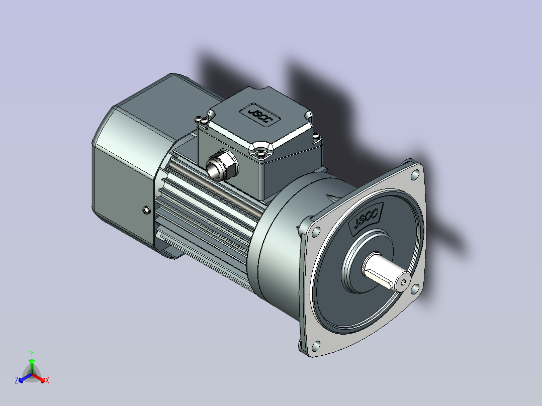 JSCC变频减速电机 f250v02-L主视图