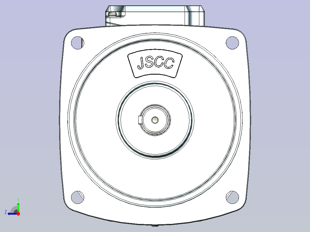 JSCC变频减速电机 f250v02-L右视图