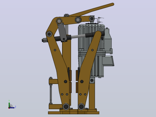 YP21系列电力液压盘式制动器YP21-500-500×30-ⅡA-CL.RL.WL.HL.H左视缩略图