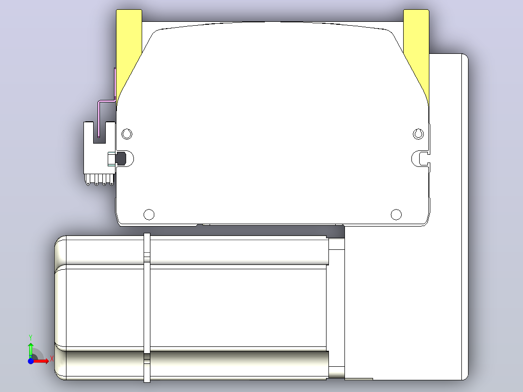 ATB14-LD-300-200W ATB14 皮带驱动直线滑台模组前视图