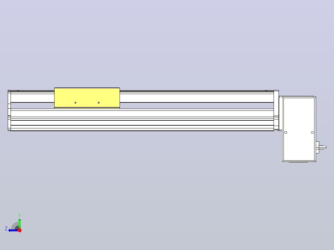 ATB14-LD-300-200W ATB14 皮带驱动直线滑台模组右视图