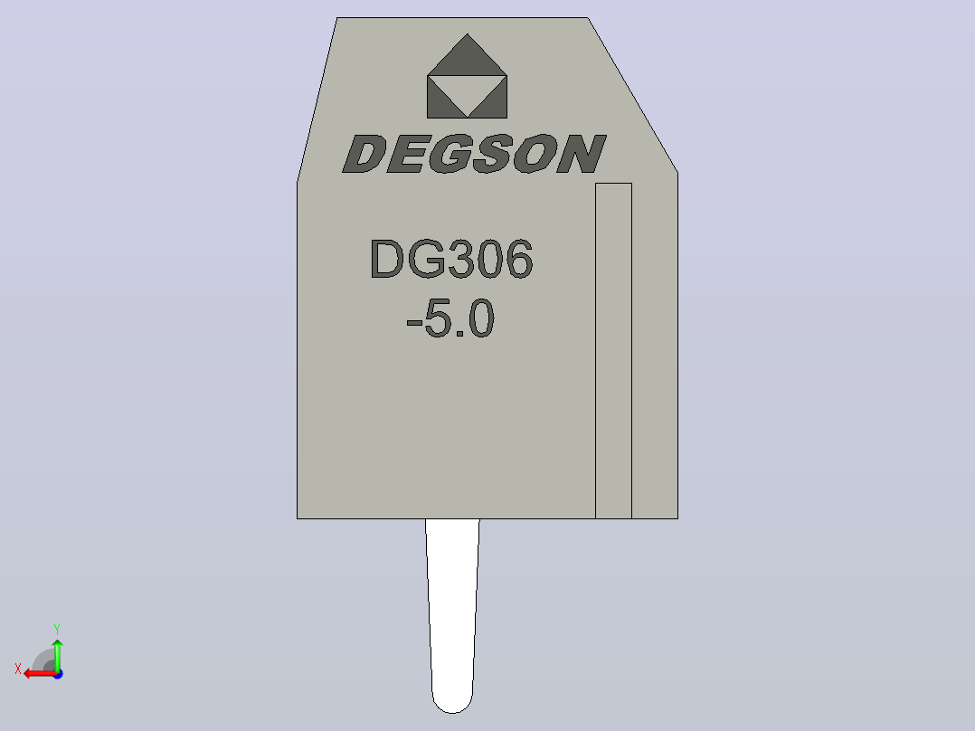 11针DG306 5灰色间距5毫米后视图