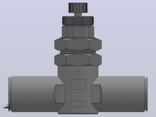 调速阀HAS1F-3隔板安装式速度控制阀[HAS3001F-10-3]右视缩略图