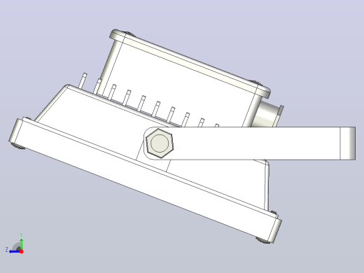 典型LED 10W泛光灯的简单模型右视缩略图