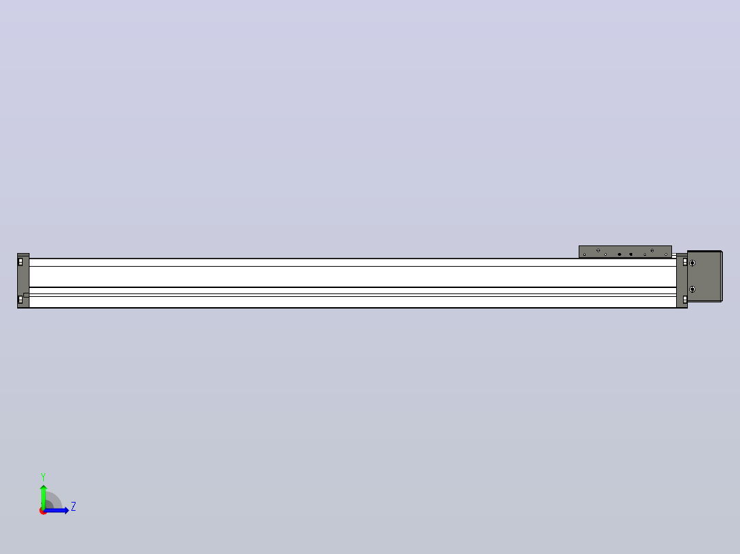 FSL60 直线模组[FSL60-E700-10C7-BL-B60]左视图