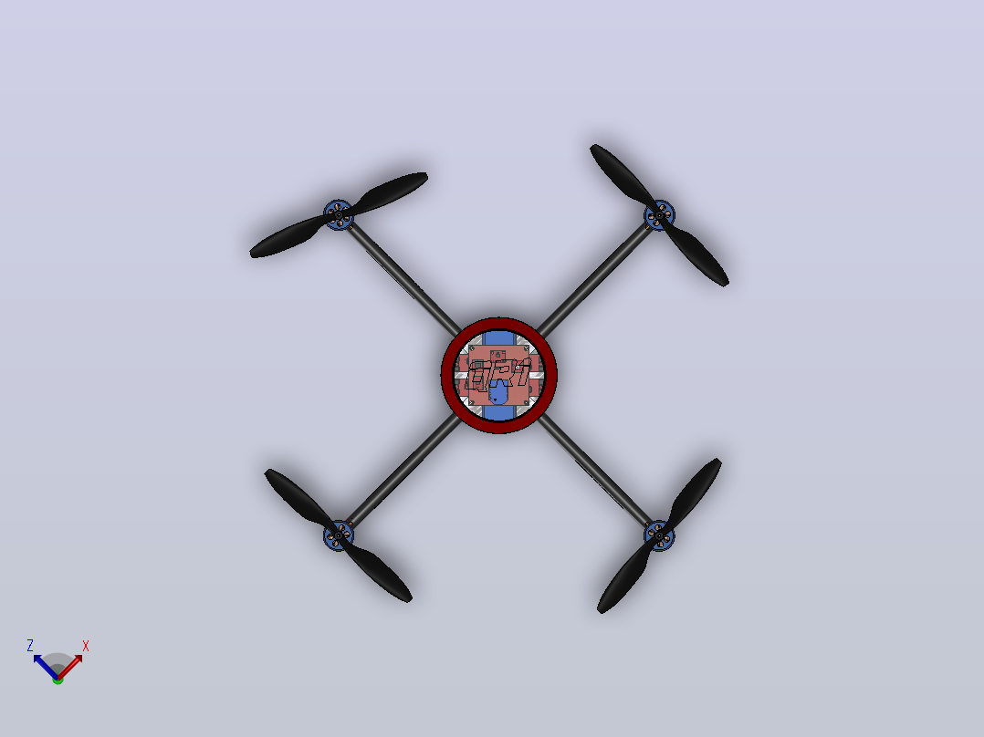QR1 -四轴飞行器俯视图