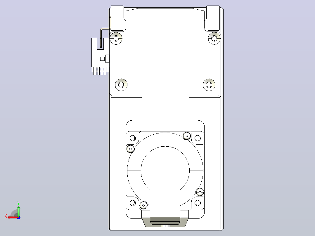 日规模组半封闭丝杆TPA-HNR-85S-1610C-L1050-MP-Y-P20-N3后视图