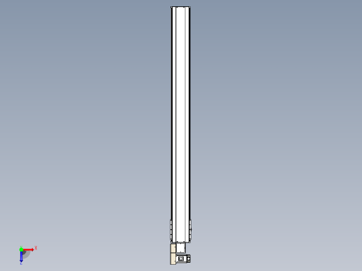 皮带直线轴半封闭可选导轨TPA-HNB-220D-176-L2250-ML-Y-P1K-N3俯视缩略图