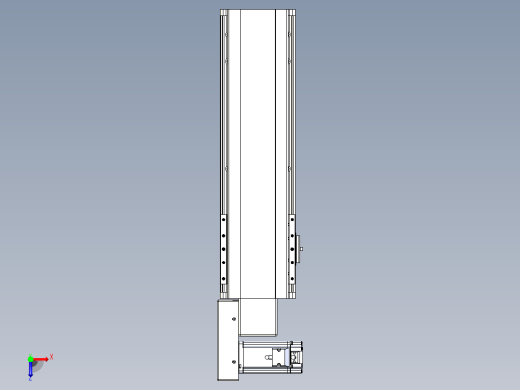 皮带直线轴半封闭可选导轨TPA-HNB-140D-120-L300-ML-C-P40-N3俯视缩略图
