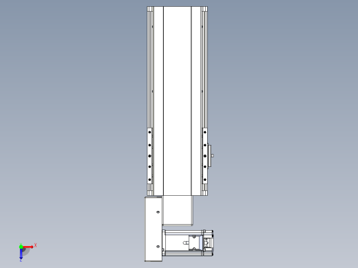 皮带直线轴半封闭可选导轨TPA-HNB-140D-120-L200-ML-Y-P40-N3俯视缩略图