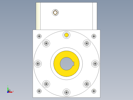 PW210双孔-1 35-114.3-200-M12转向器前视缩略图