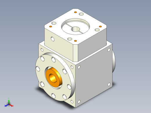PW210双孔-1 35-114.3-200-M12转向器正等轴测缩略图