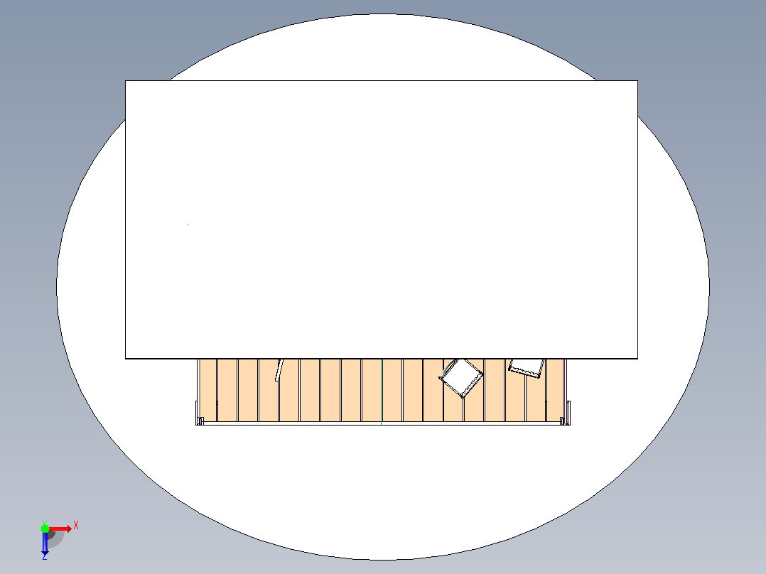 简易舞台模型俯视图