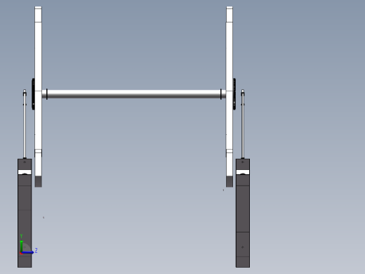 娱乐设施高空揽月的机械设计(sw+说明书+cad)左视缩略图