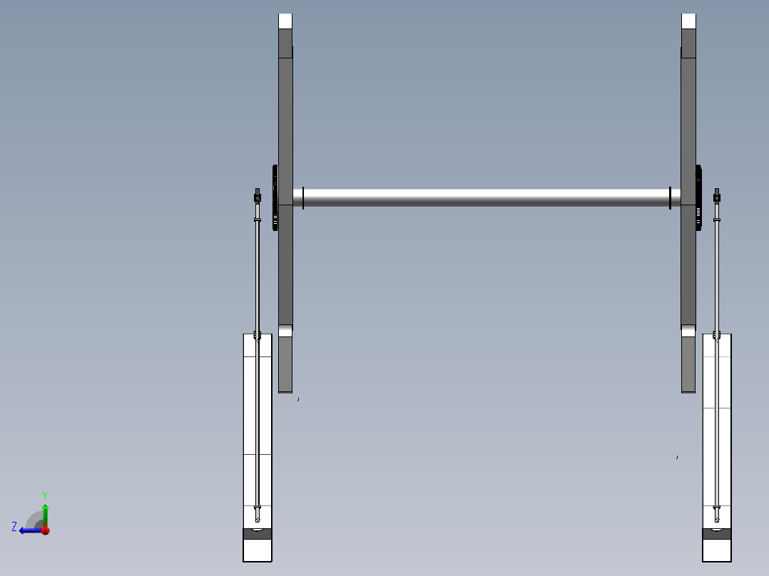 娱乐设施高空揽月的机械设计(sw+说明书+cad)右视图
