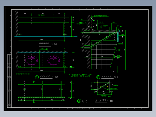 卫生间洗面台节点祥图