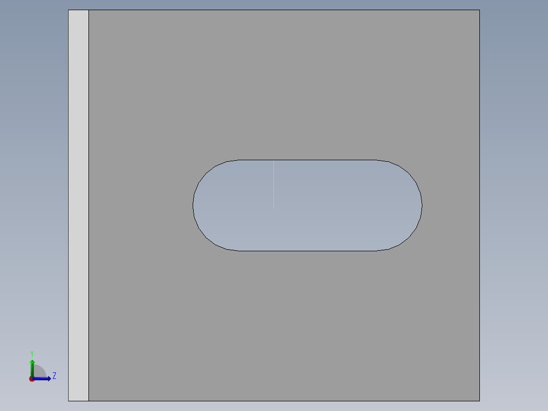 4040铝材角件左视图