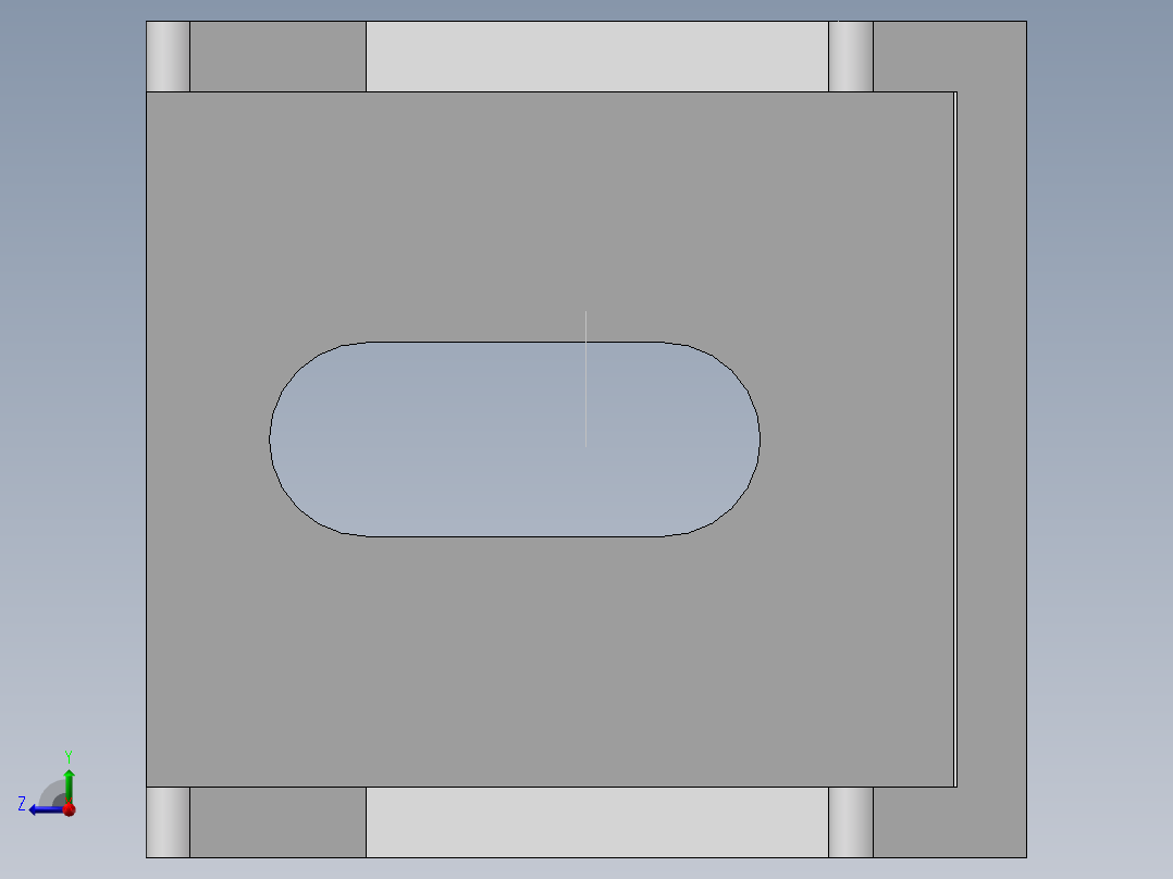 4040铝材角件右视图