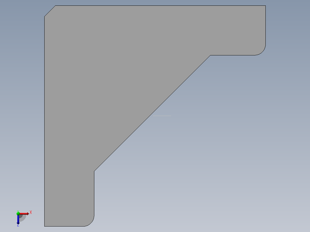 4040铝材角件俯视图