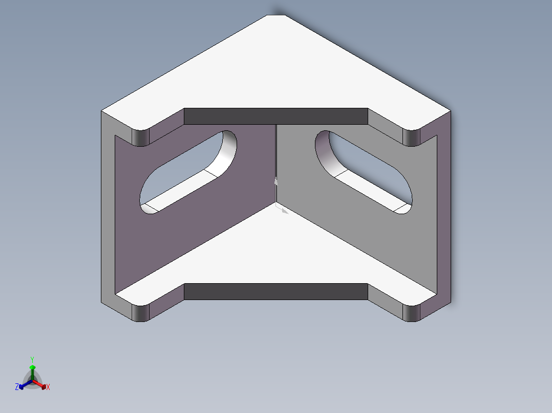 4040铝材角件正等轴测图