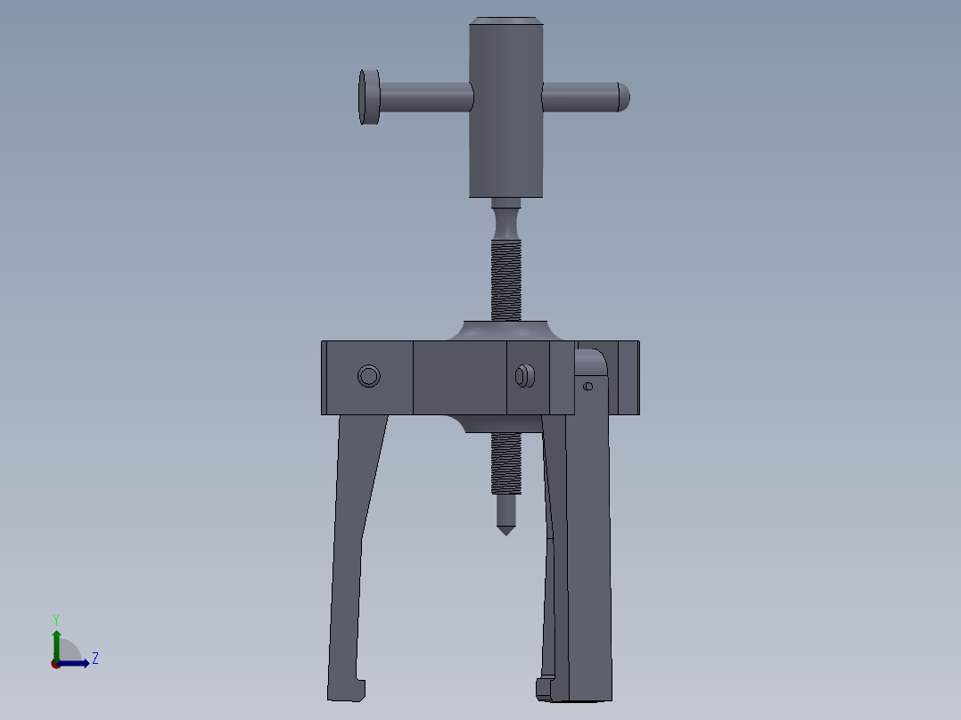 solidworks 车轮高速缓冲器左视图