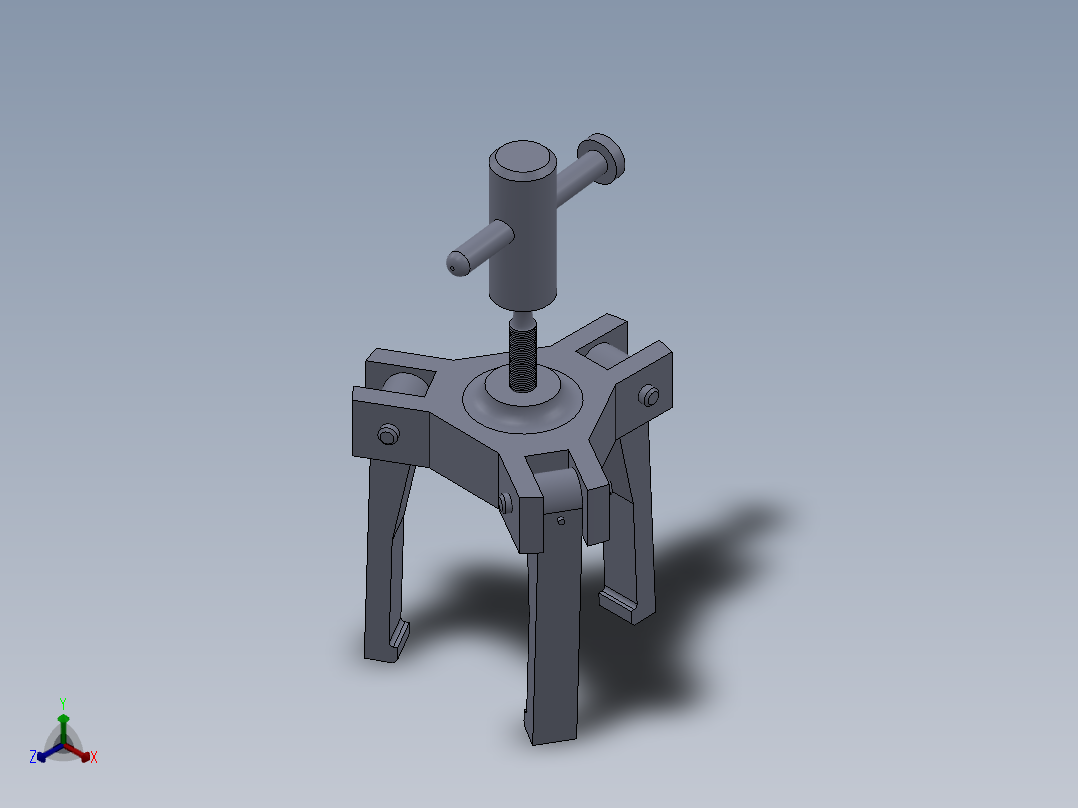 solidworks 车轮高速缓冲器正等轴测图