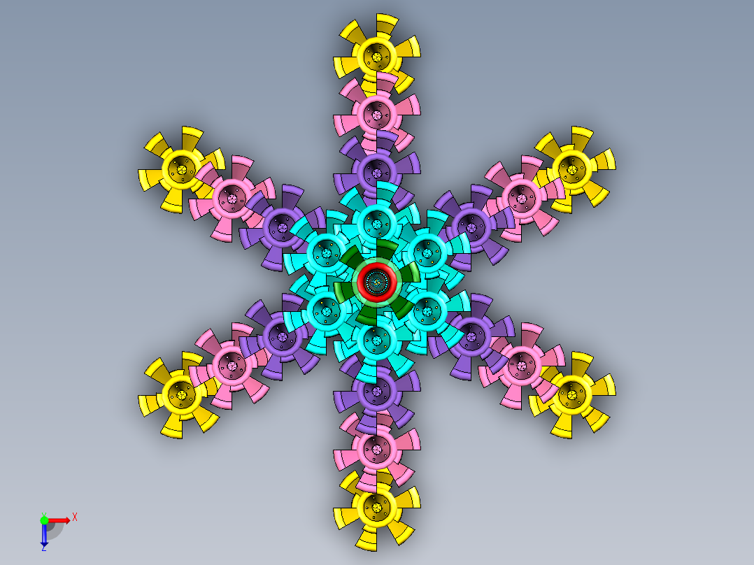 百花盛宴俯视图