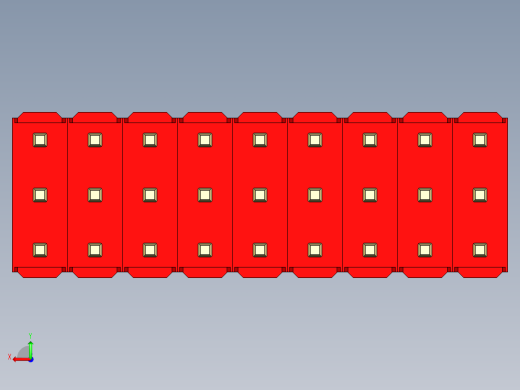 彩色公头100mil（2.54mm）系列-DS1021_red_3x09p_100mil_Type5_rev1.0后视缩略图
