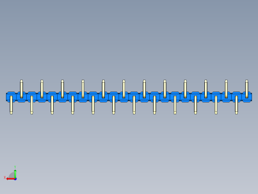 彩色公排针 100mil 2.54mm 系列-DS1022_blue_24p_100mil_Type_SMT_R1_rev1.0后视缩略图