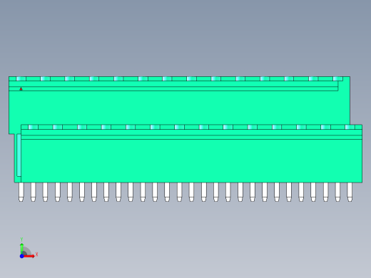 DEGSON 2EDG 系列 5.08mm 可插拔接线端子组-2EDGVT-5.08-28P-14-00AH前视缩略图