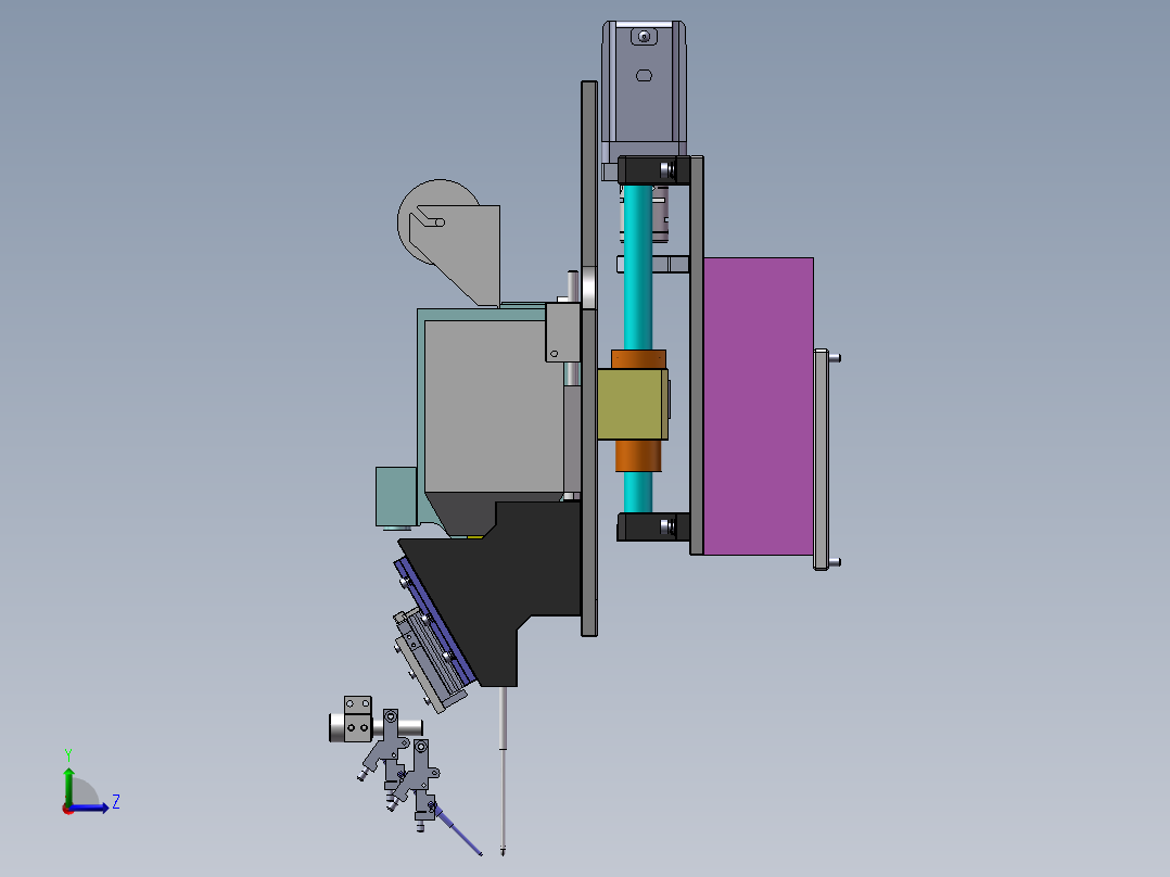 电阻焊机图左视图